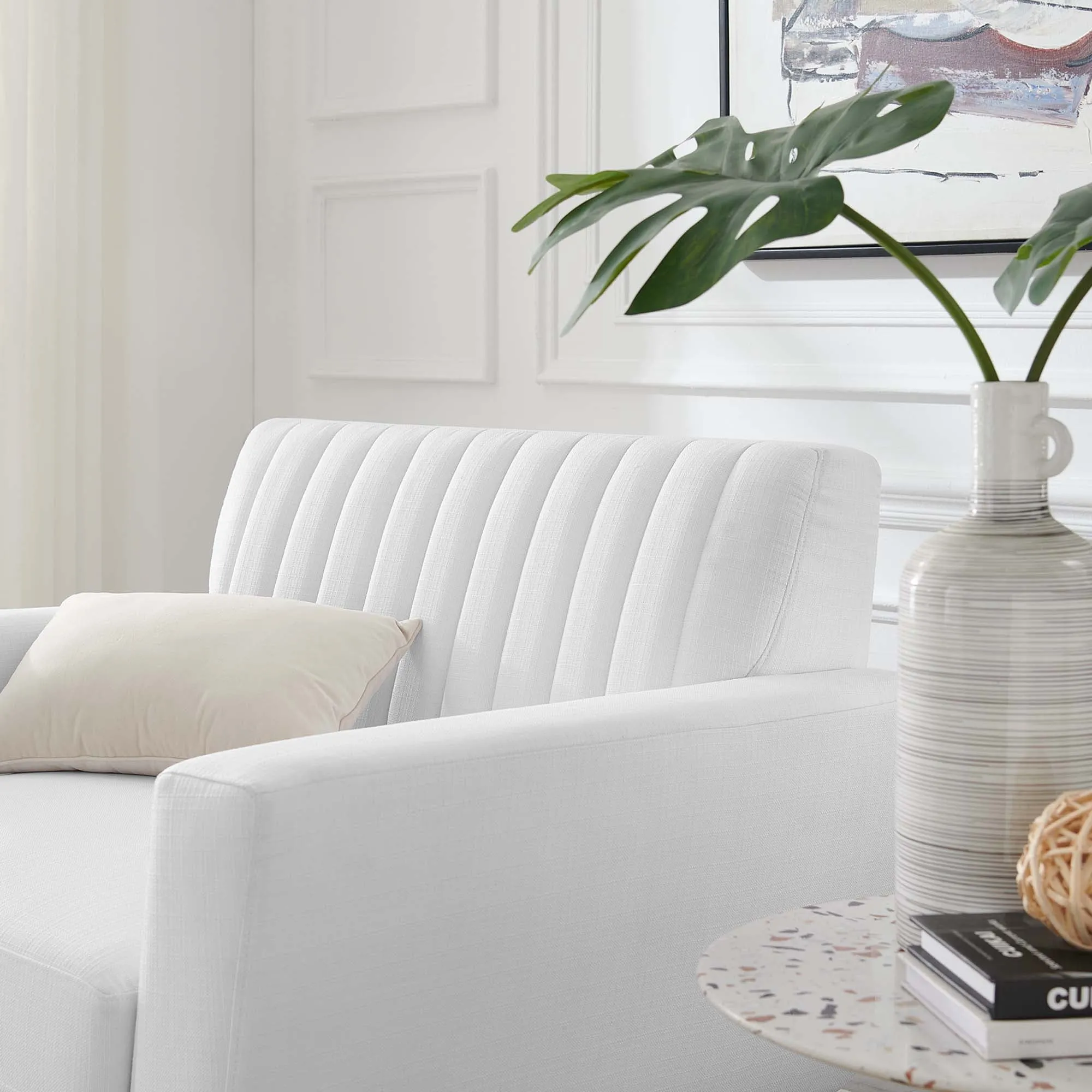 Engage Channel Tufted Fabric Armchair by Modway