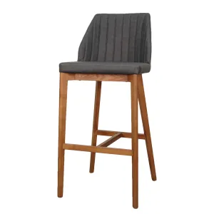 Florence Bar Stool Set of 2 DISTRESSED GREY