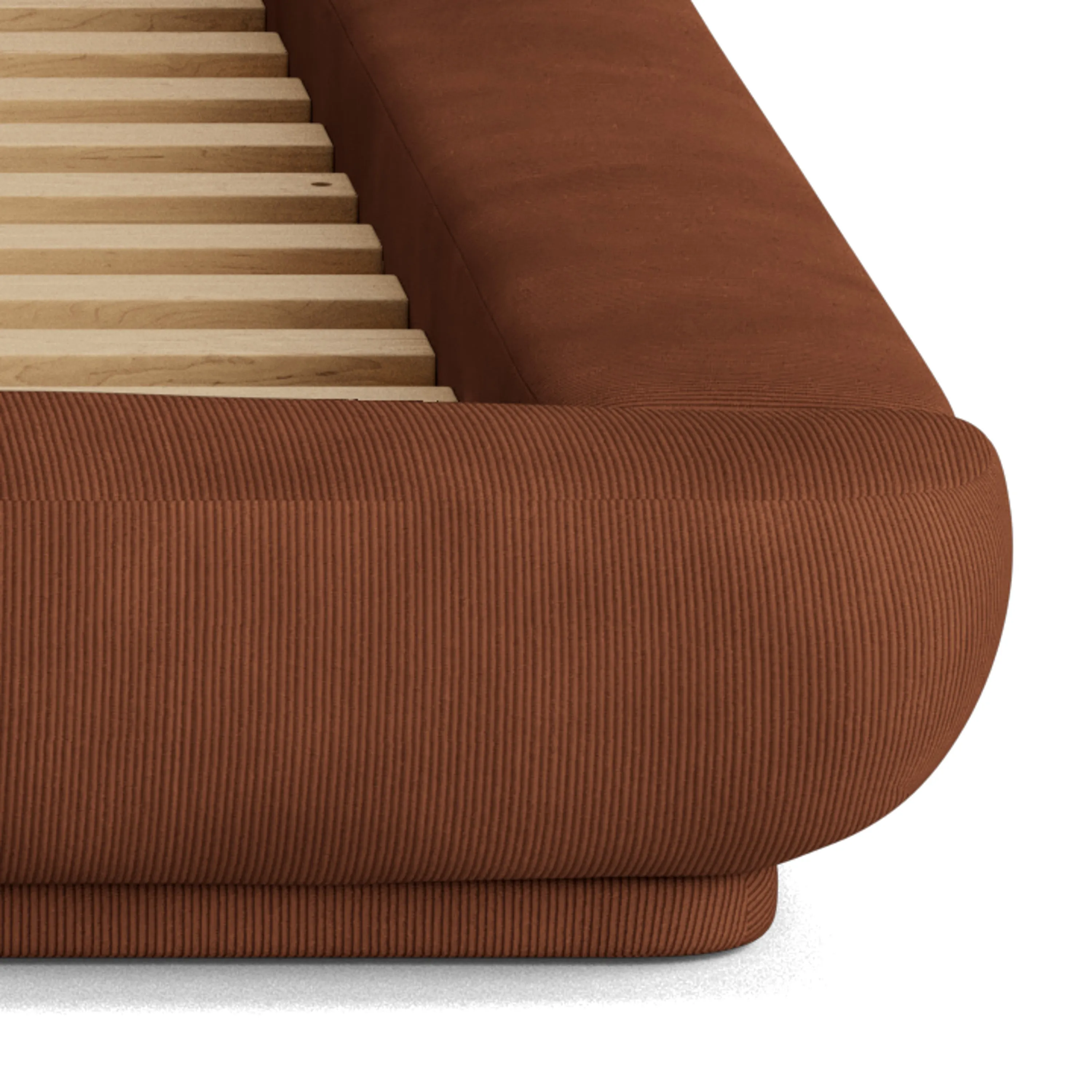 Floss King Bed - Corduroy Cocoa