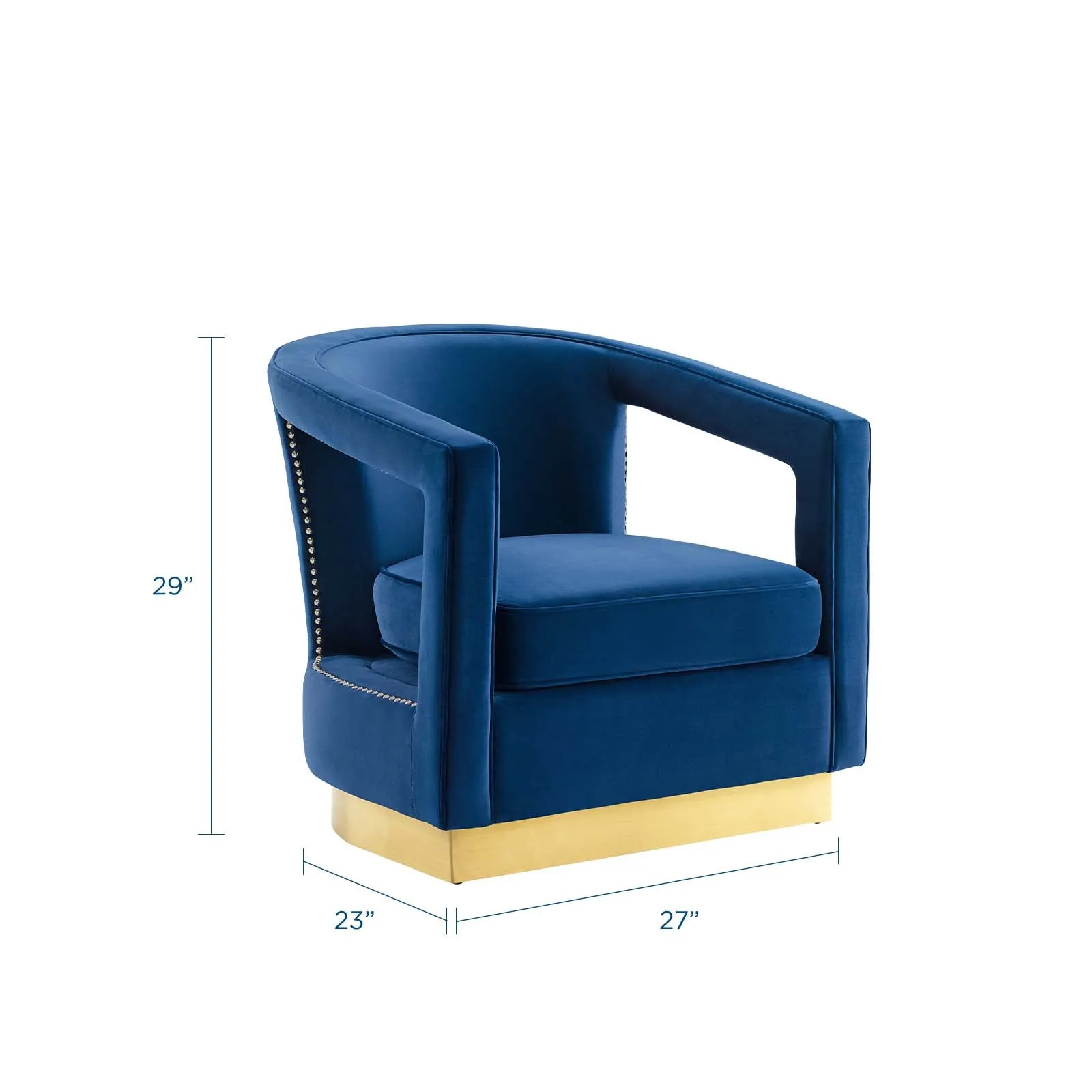 Frolick Performance Velvet Armchair by Modway