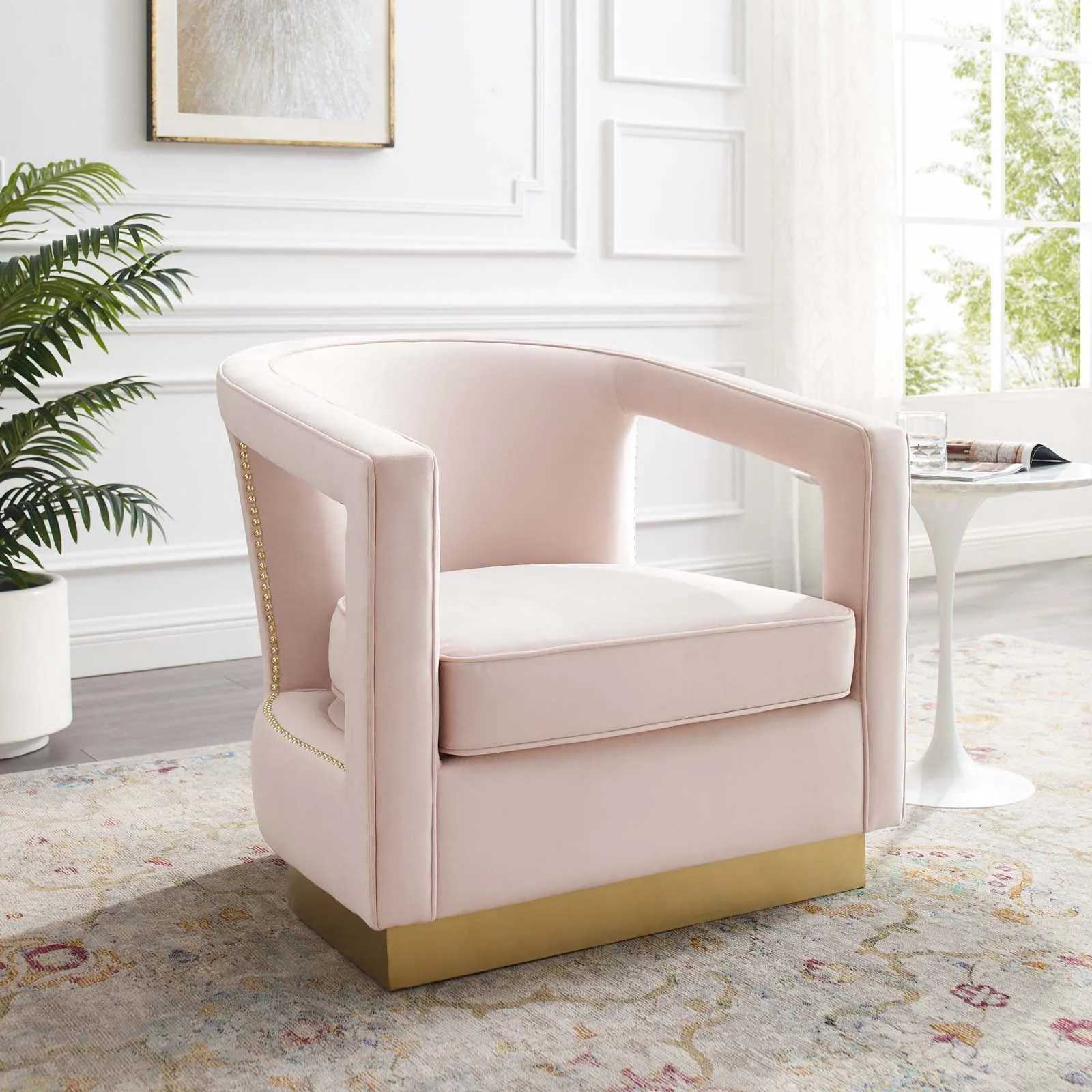 Frolick Performance Velvet Armchair by Modway