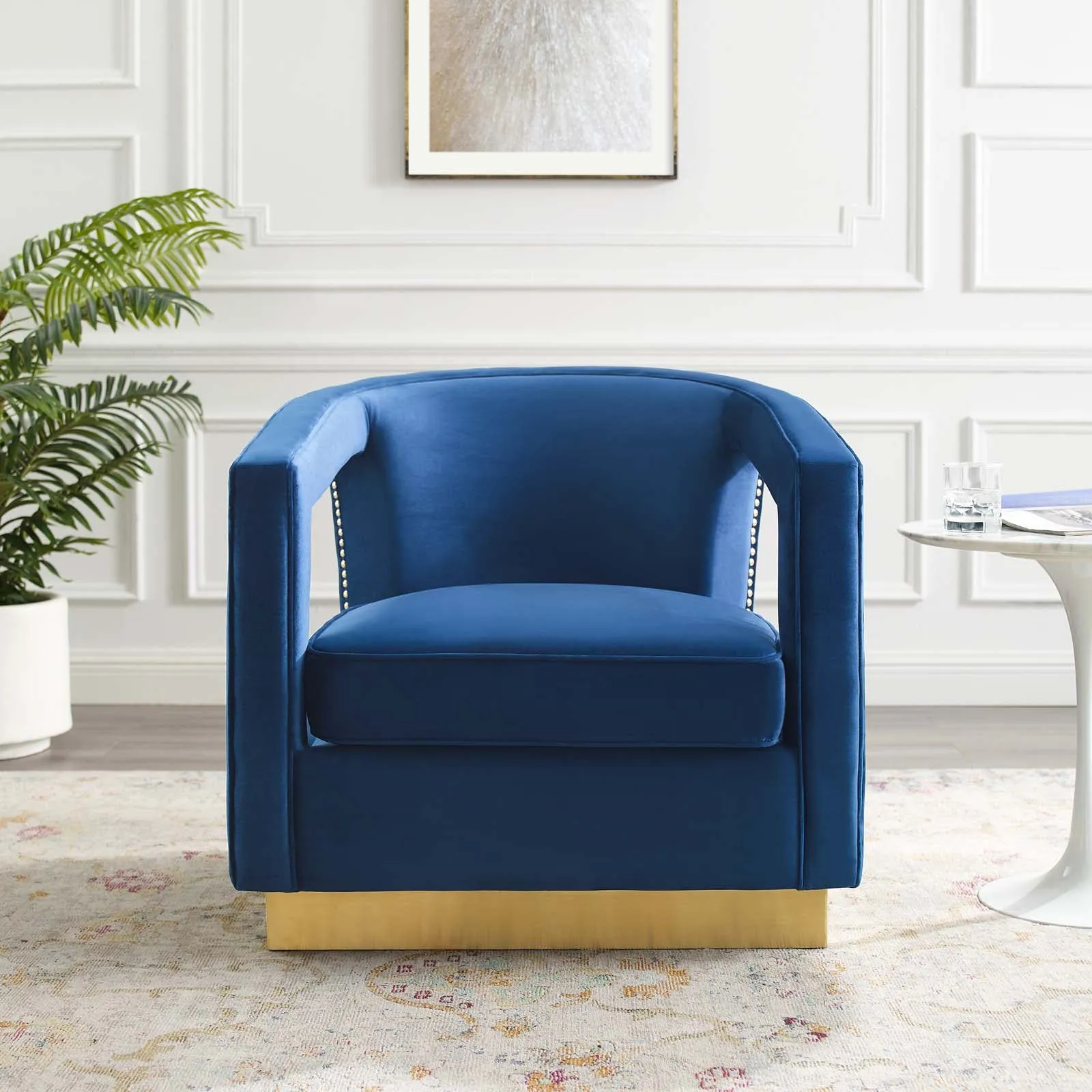 Frolick Performance Velvet Armchair by Modway