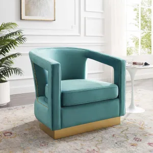 Frolick Performance Velvet Armchair by Modway