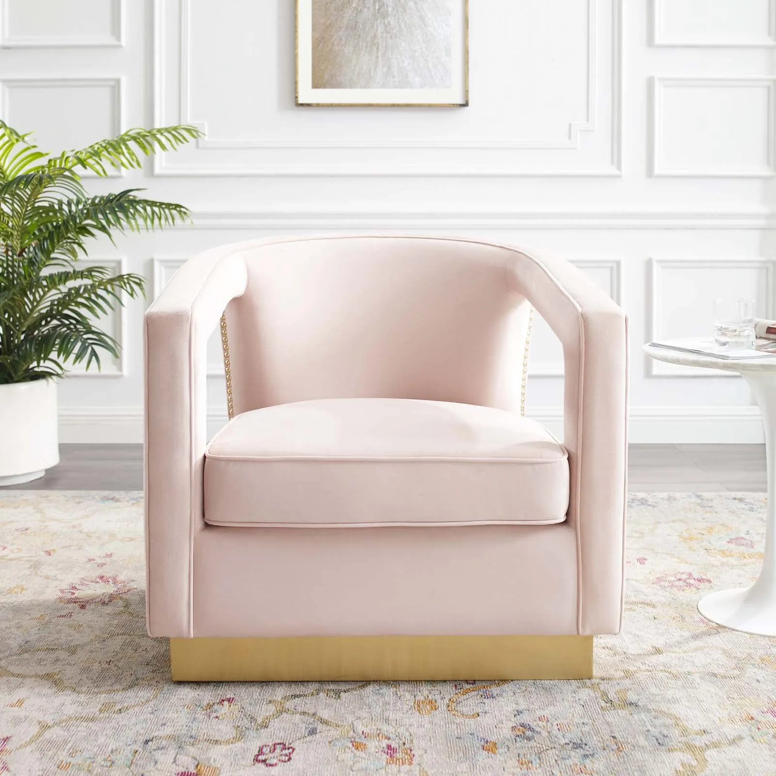 Frolick Performance Velvet Armchair by Modway