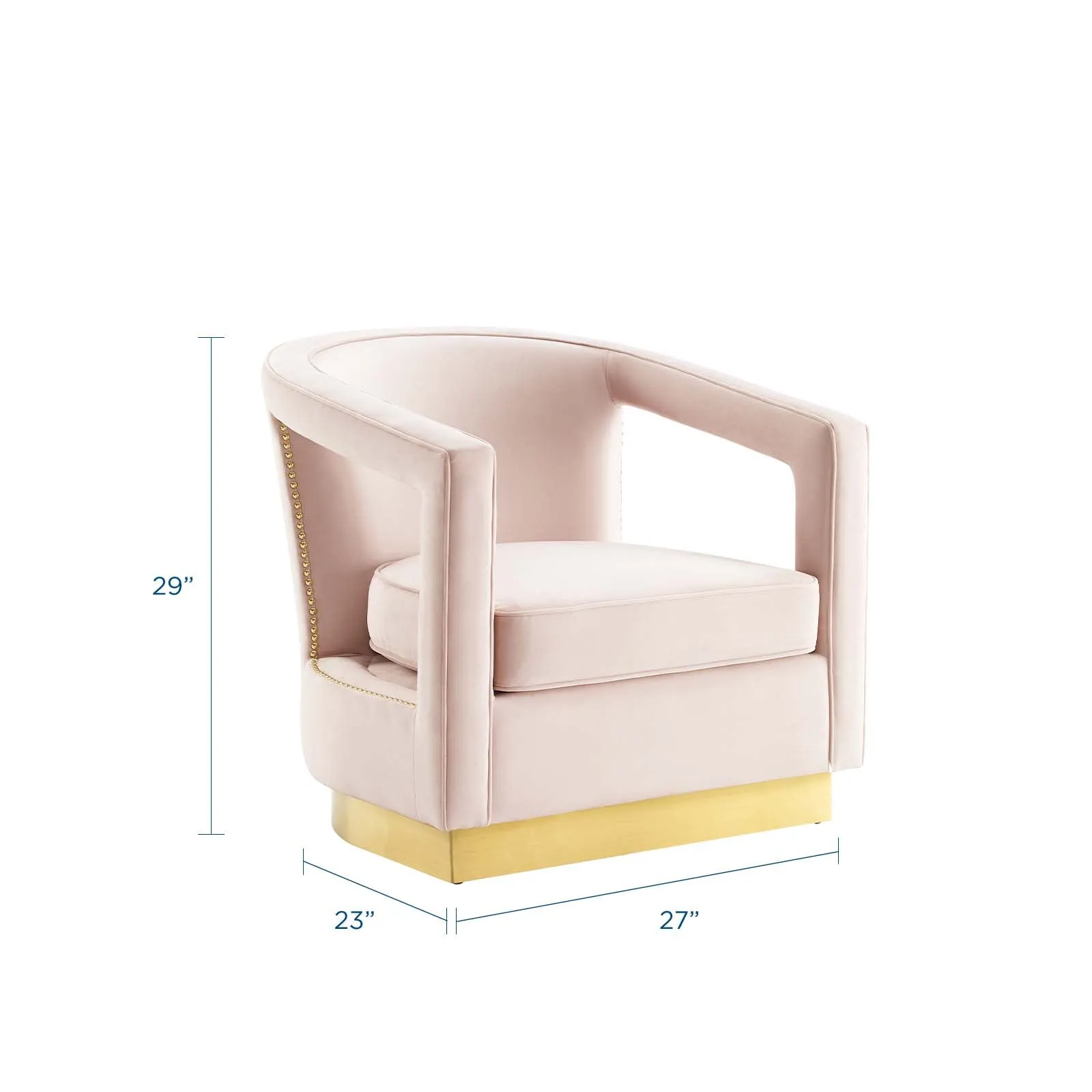 Frolick Performance Velvet Armchair by Modway