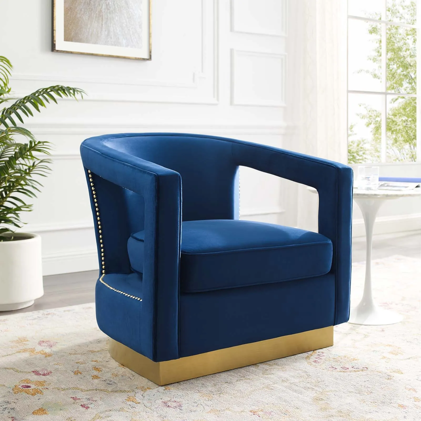 Frolick Performance Velvet Armchair by Modway