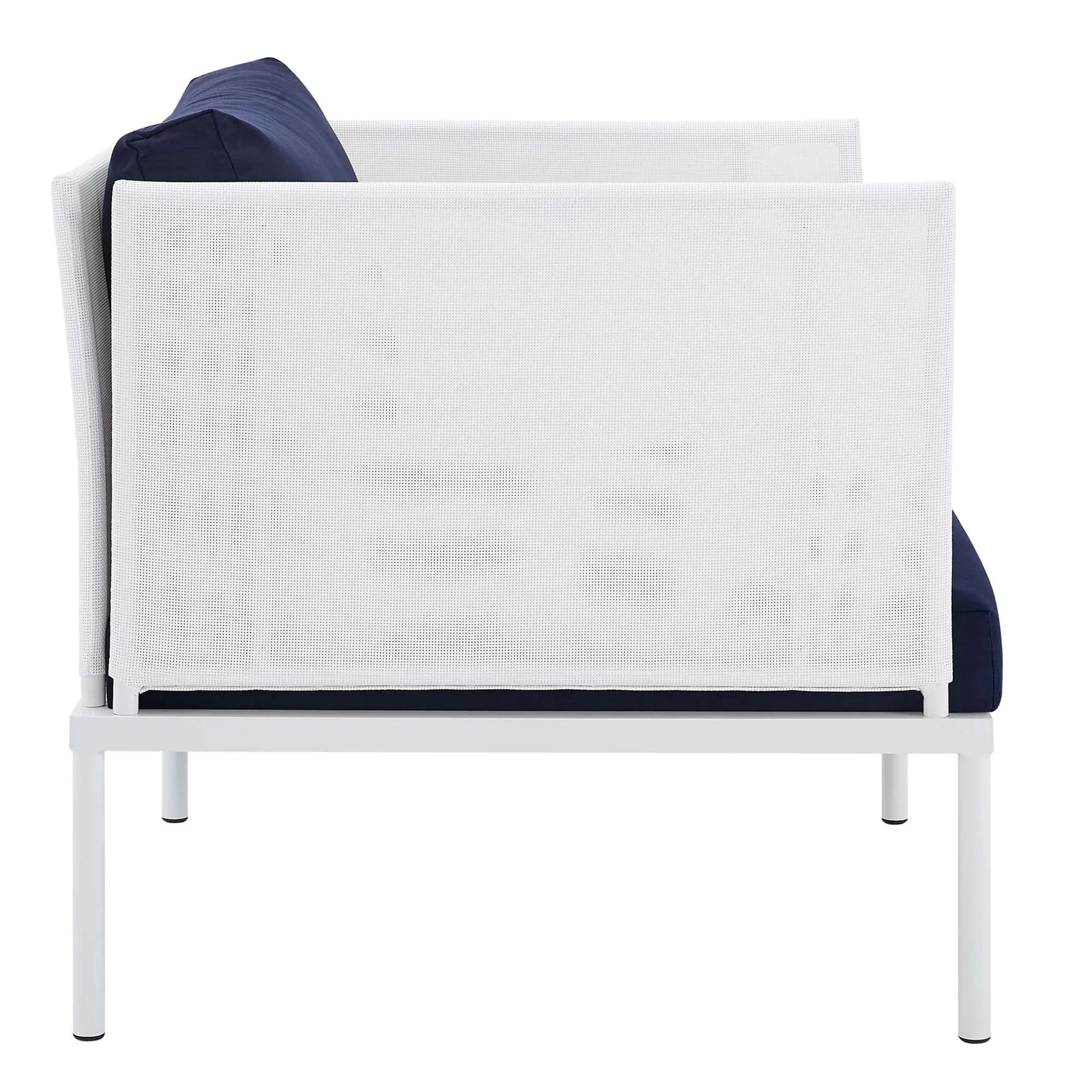 Harmony 3-Piece  Sunbrella® Outdoor Patio Aluminum Seating Set by Modway