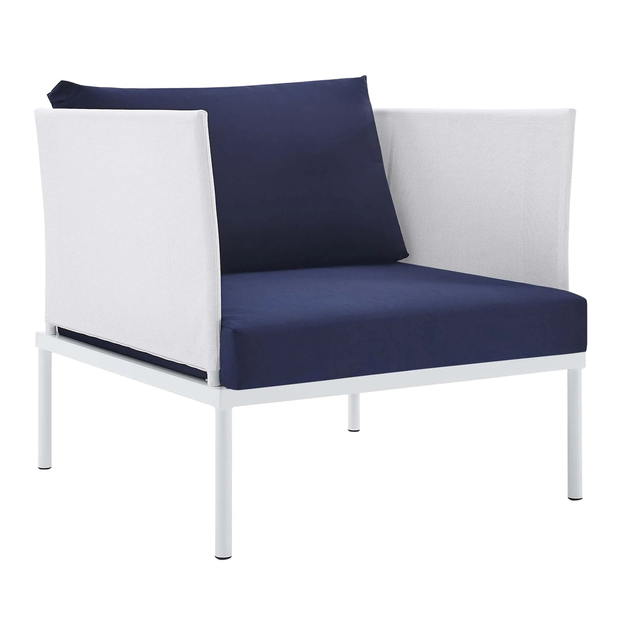 Harmony 3-Piece  Sunbrella® Outdoor Patio Aluminum Seating Set by Modway