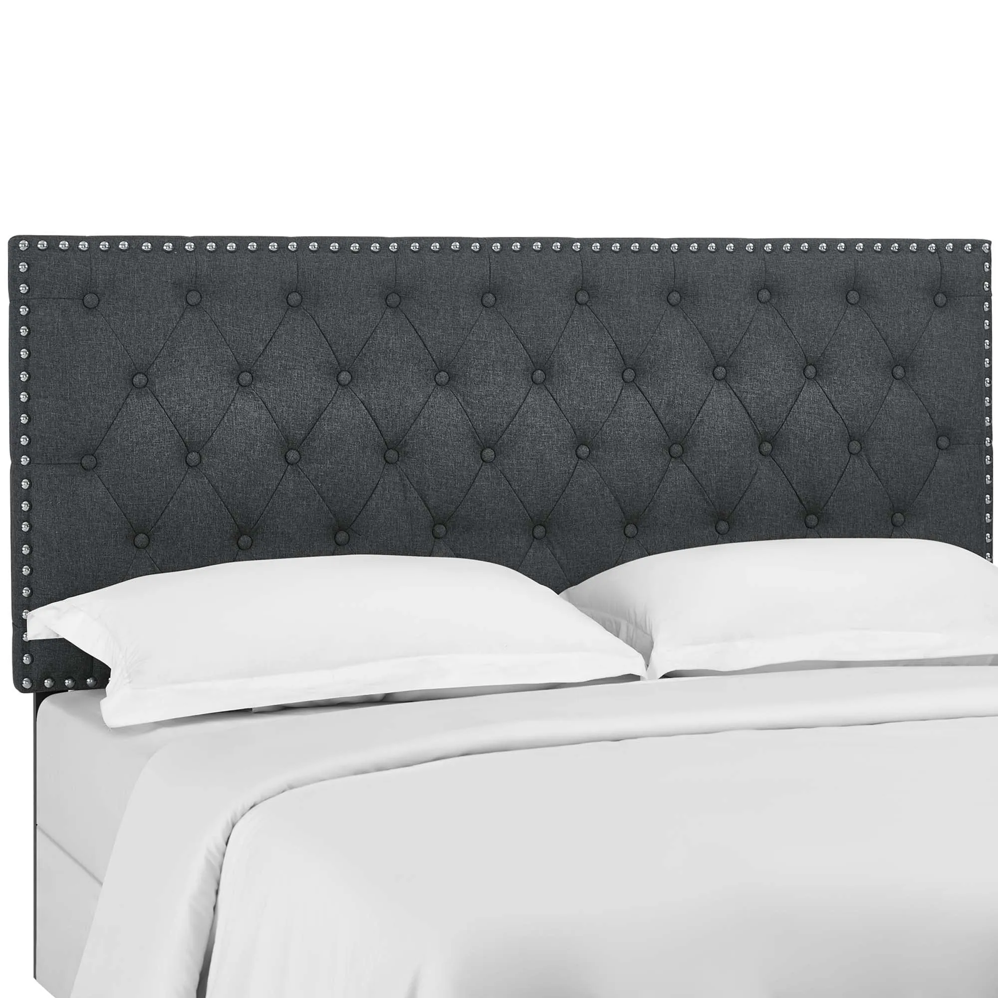 Helena Tufted Upholstered Linen Fabric Headboard by Modway