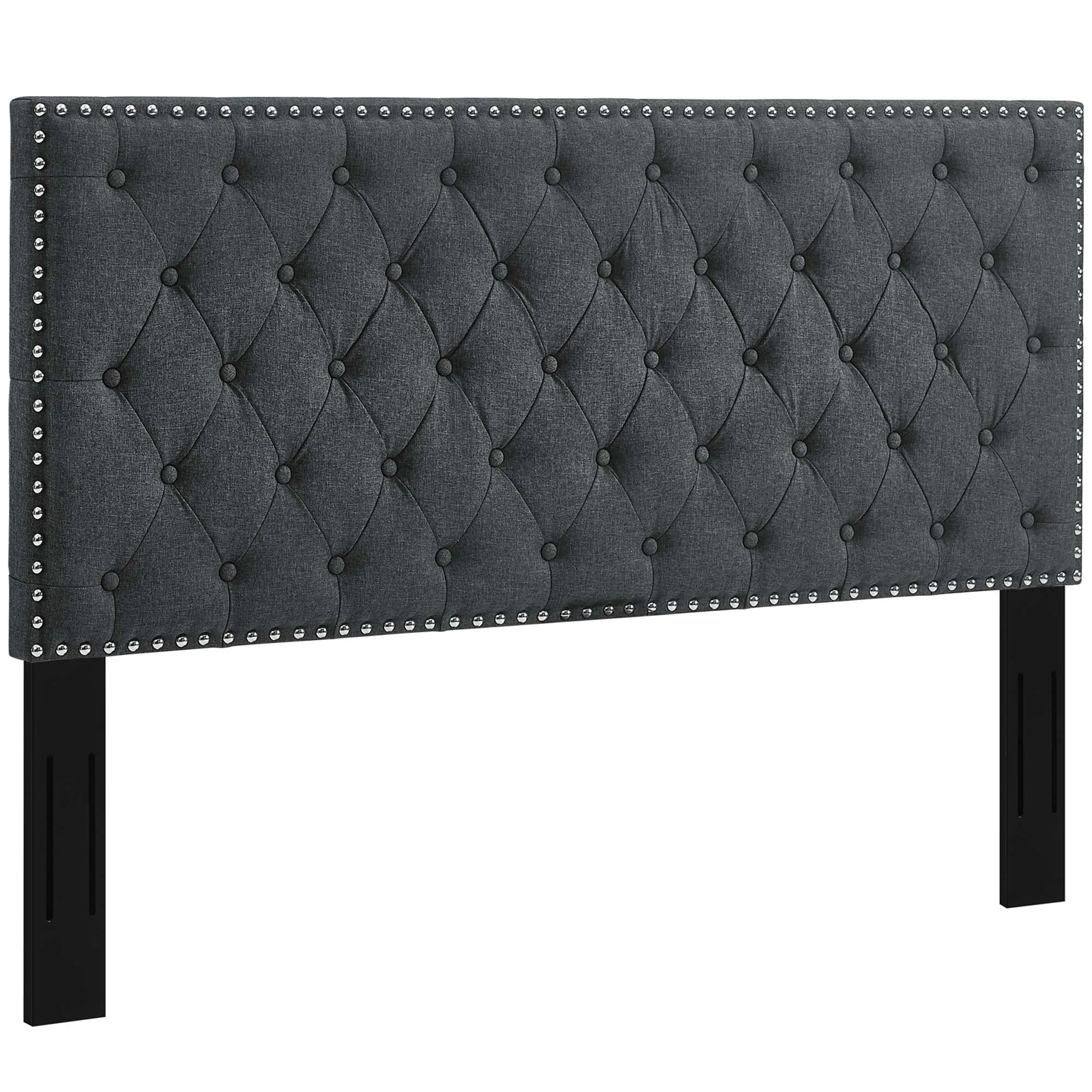 Helena Tufted Upholstered Linen Fabric Headboard by Modway