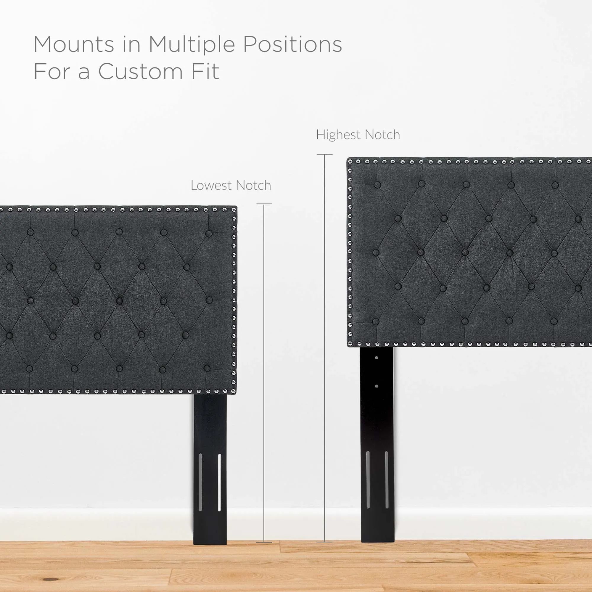 Helena Tufted Upholstered Linen Fabric Headboard by Modway