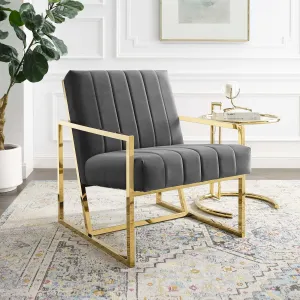 Inspire Channel Tufted Performance Velvet Armchair by Modway