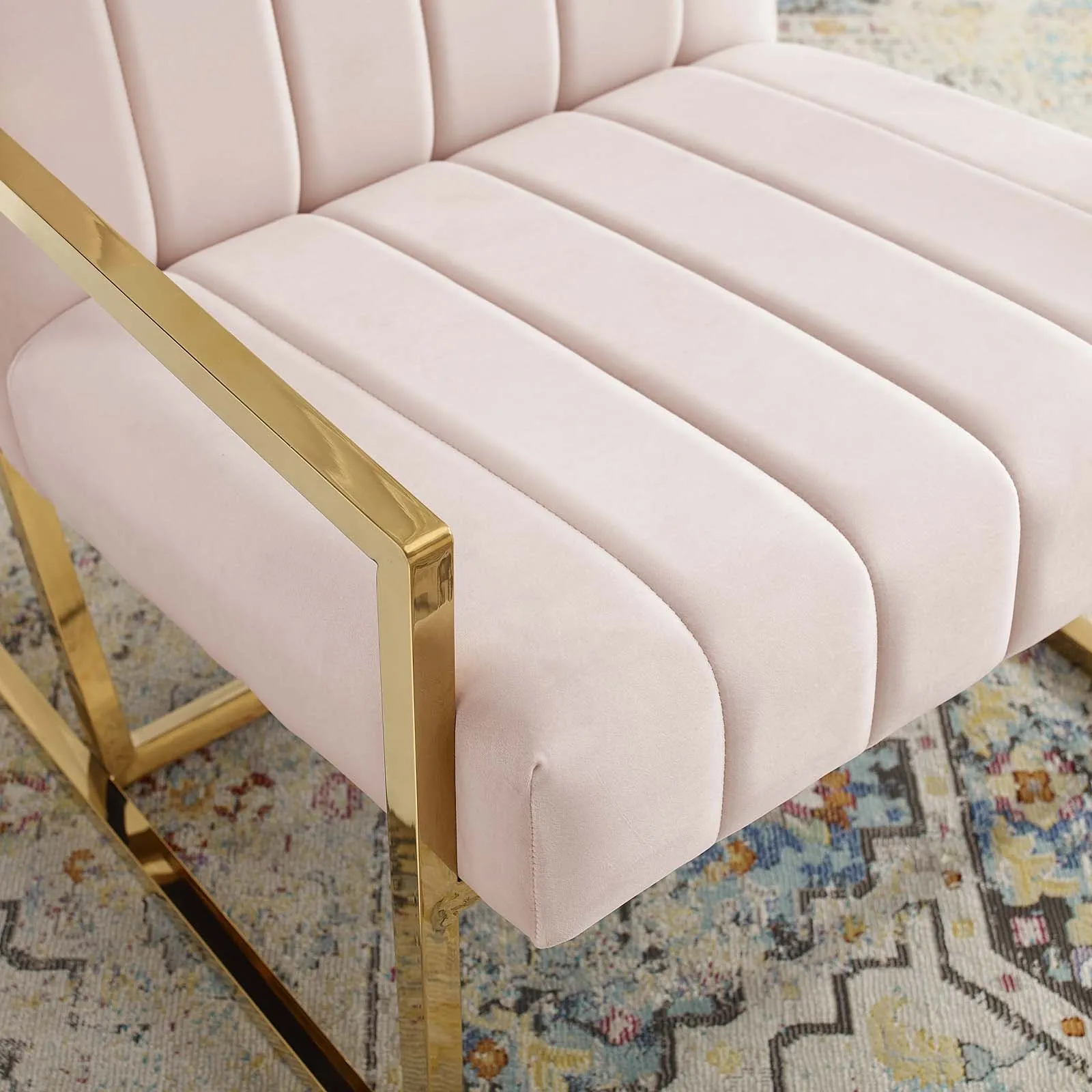 Inspire Channel Tufted Performance Velvet Armchair by Modway