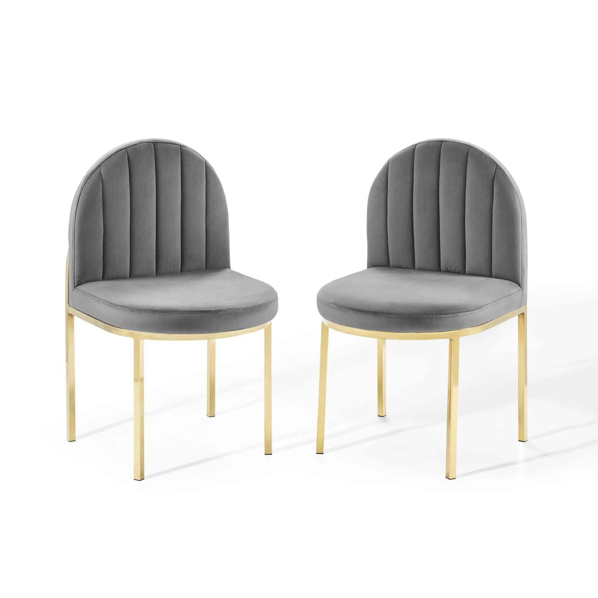 Isla Dining Side Chair Performance Velvet Set of 2 by Modway