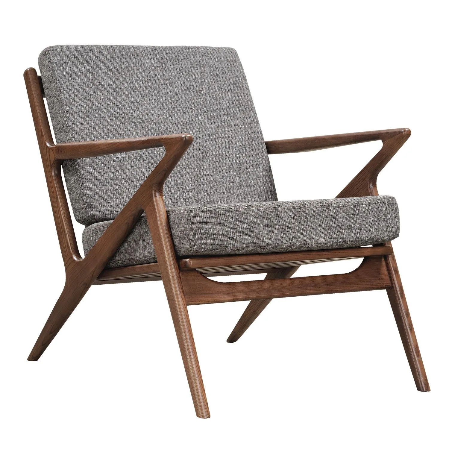 Jet Accent Chair Walnut Wood Finish CHOICE OF COLORS
