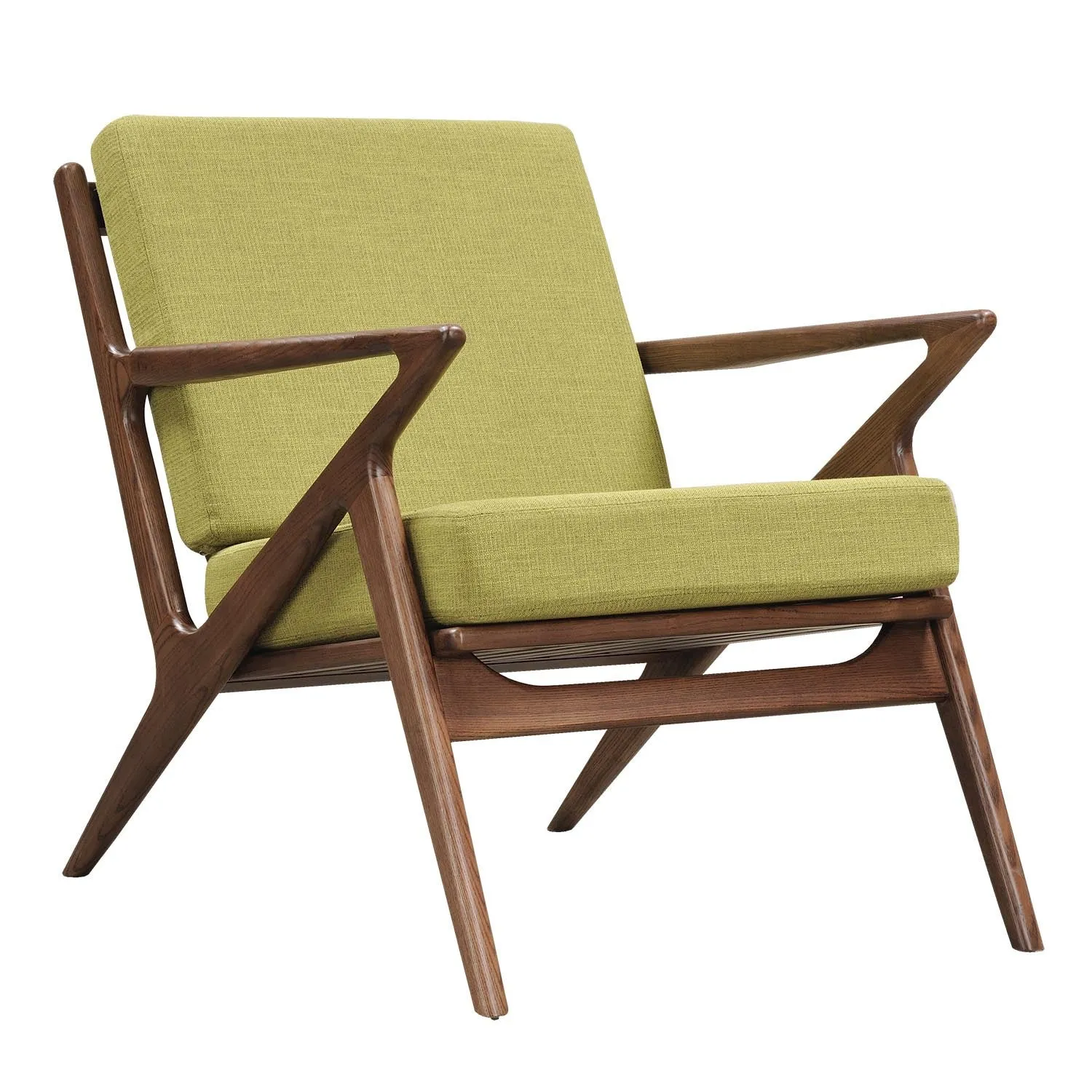 Jet Accent Chair Walnut Wood Finish CHOICE OF COLORS