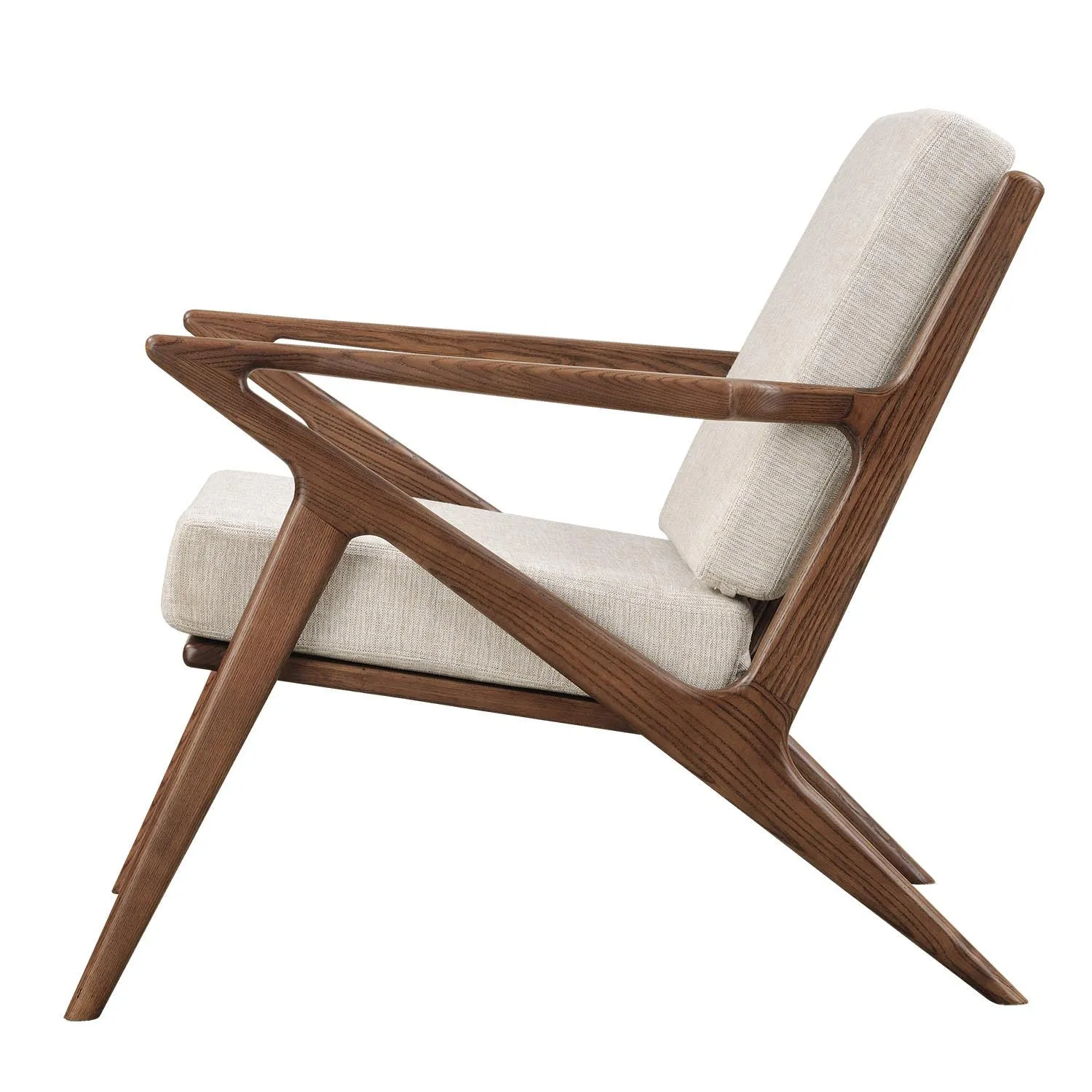 Jet Accent Chair Walnut Wood Finish CHOICE OF COLORS