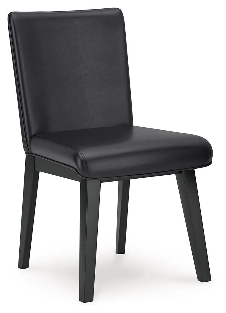 Jettaya Black Dining Upholstered Side Chair