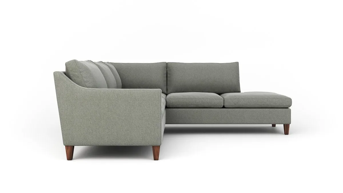 Johnny Homemaker Sectional With Bumper