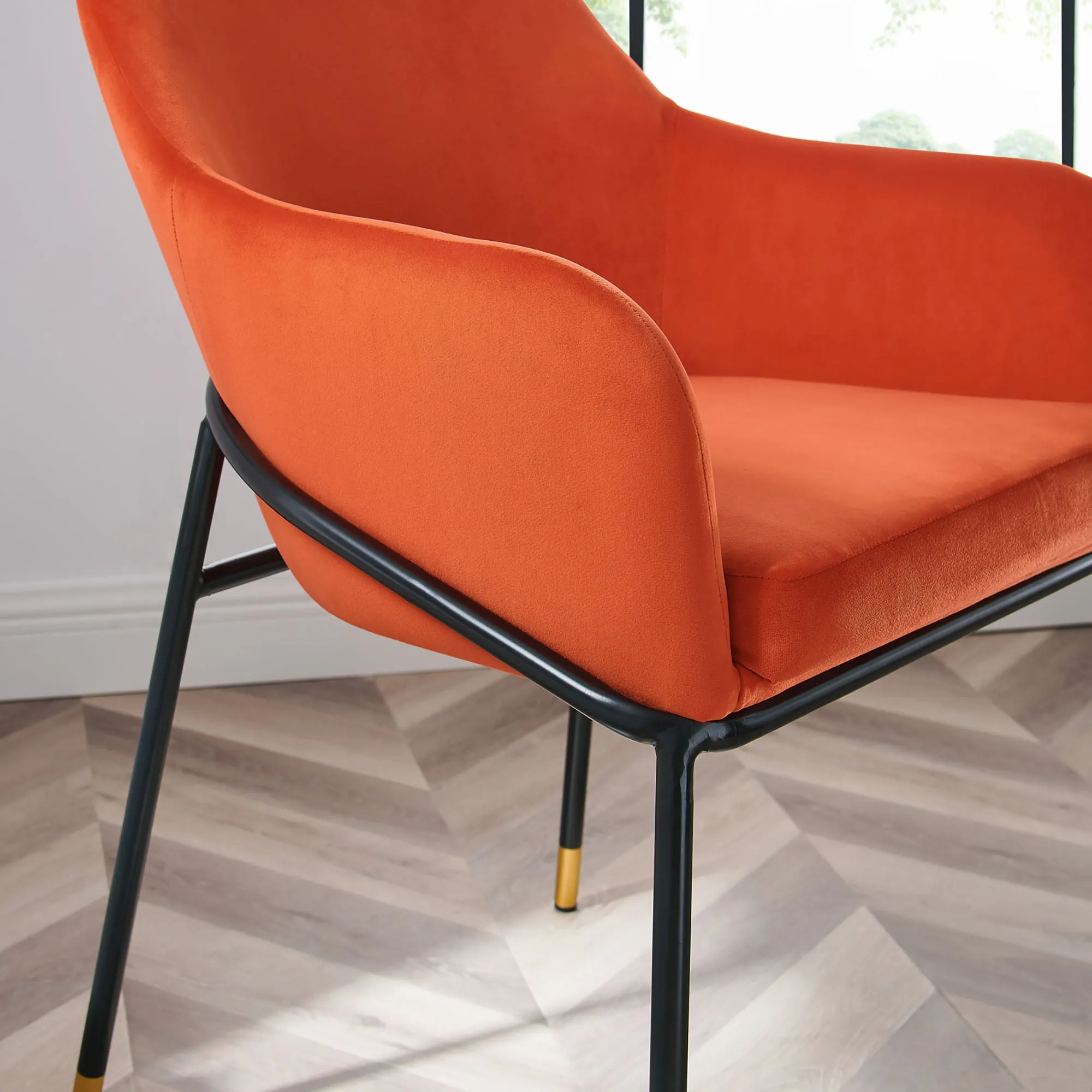 Jovi Performance Velvet Dining Armchair Set of 2 by Modway