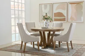 Lattice Fabric Upholstered Dining Chair