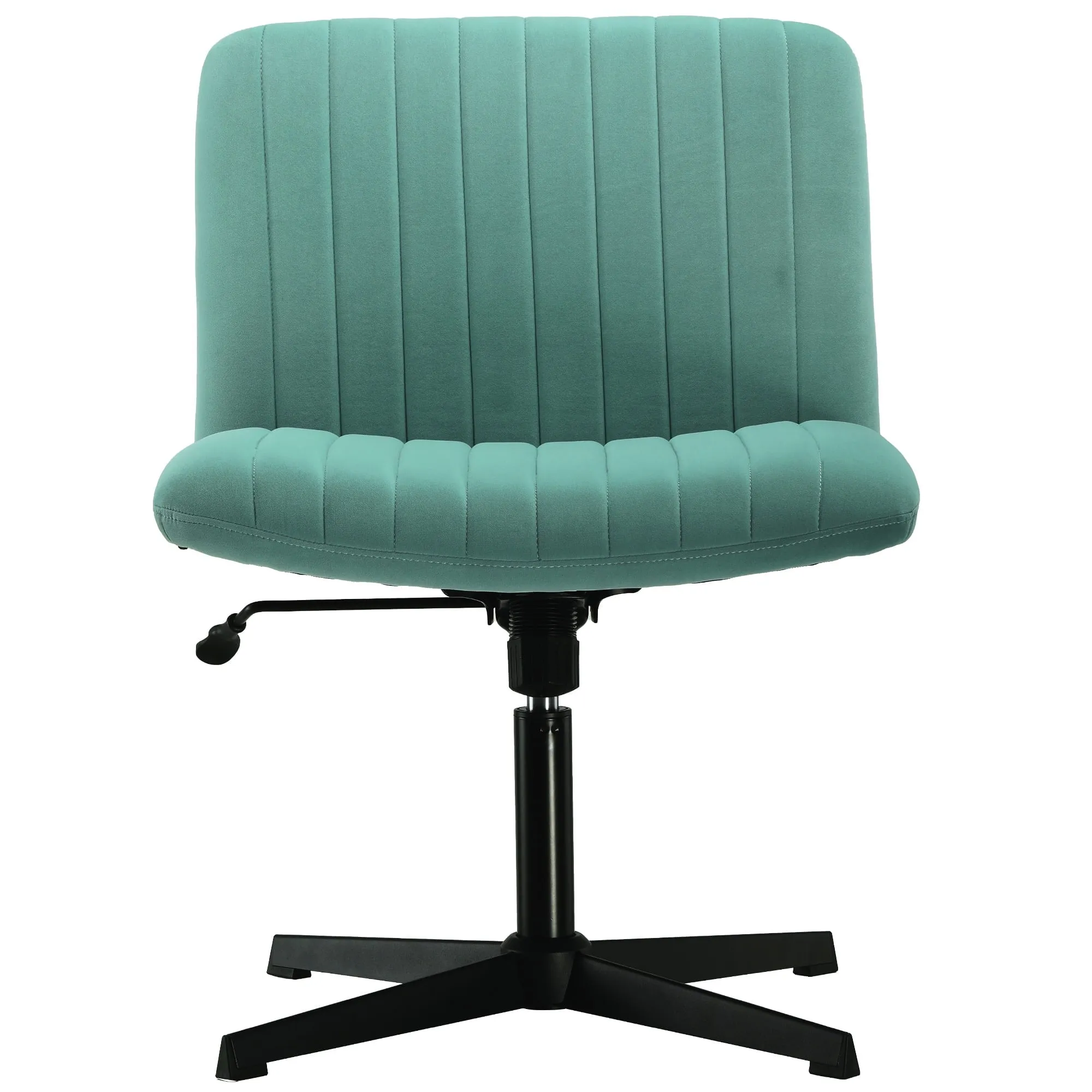 Mainstays CHW-316-Green Oversized Wide Seat Channel Upholstered Office Criss-Cross Chair, Velvet Green Sage
