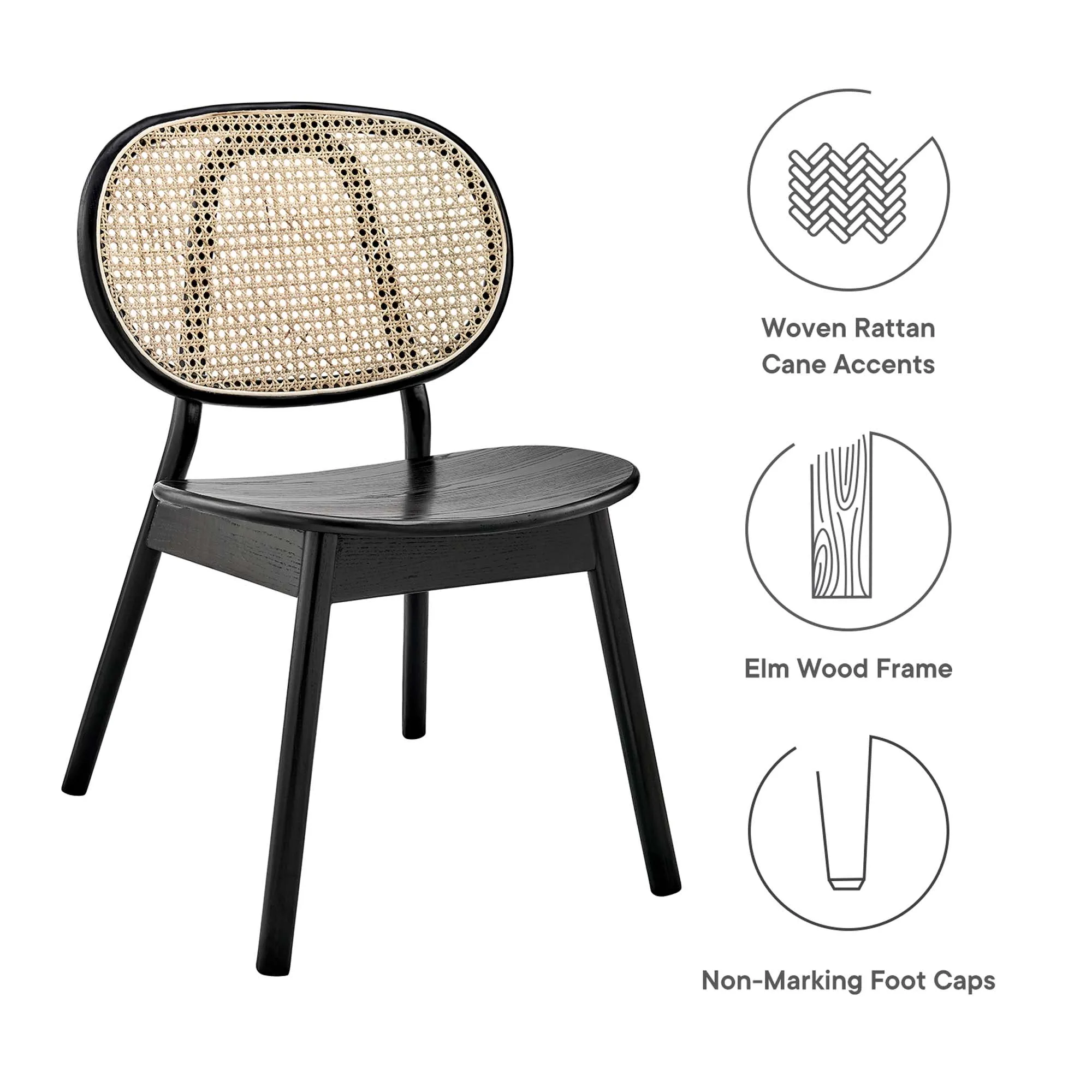 Malina Wood Dining Side Chair by Modway