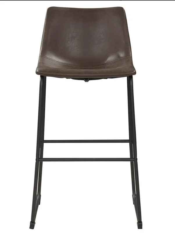 Michelle Armless Bar Stools Two-tone Brown and Black