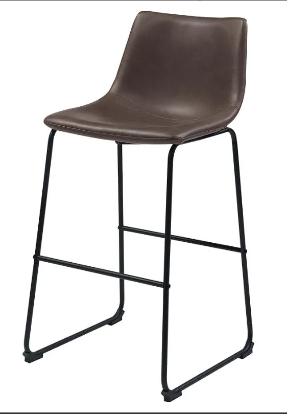 Michelle Armless Bar Stools Two-tone Brown and Black