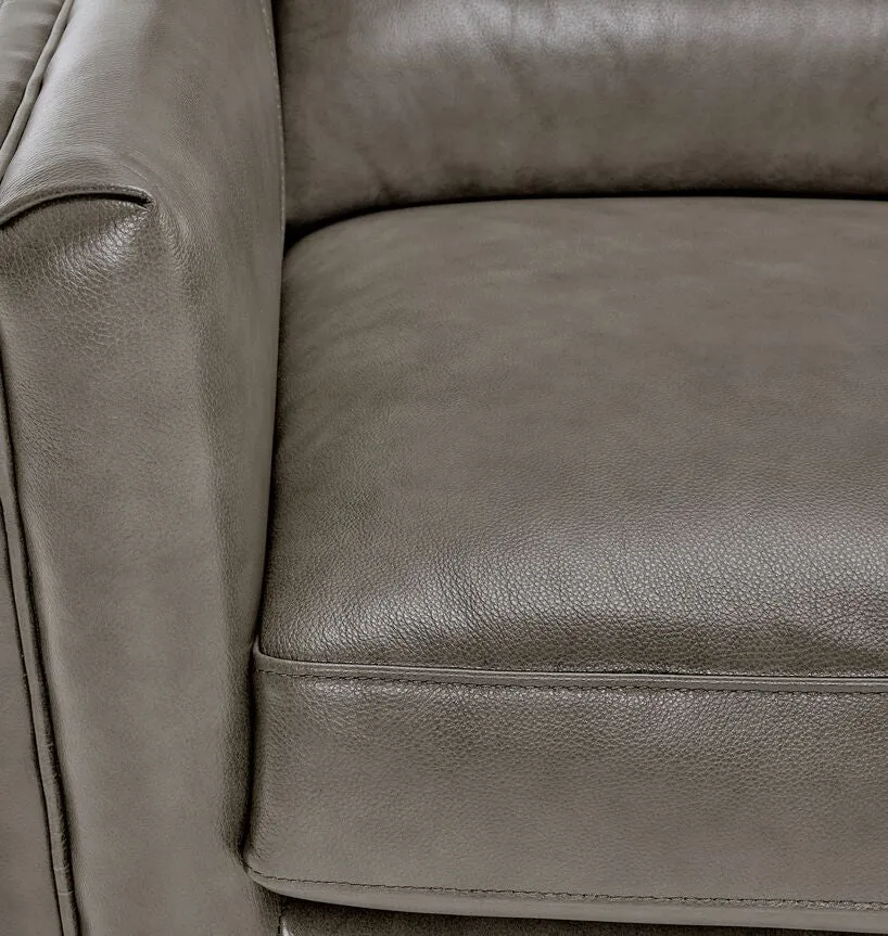 Miguel Leather Chair - Stone