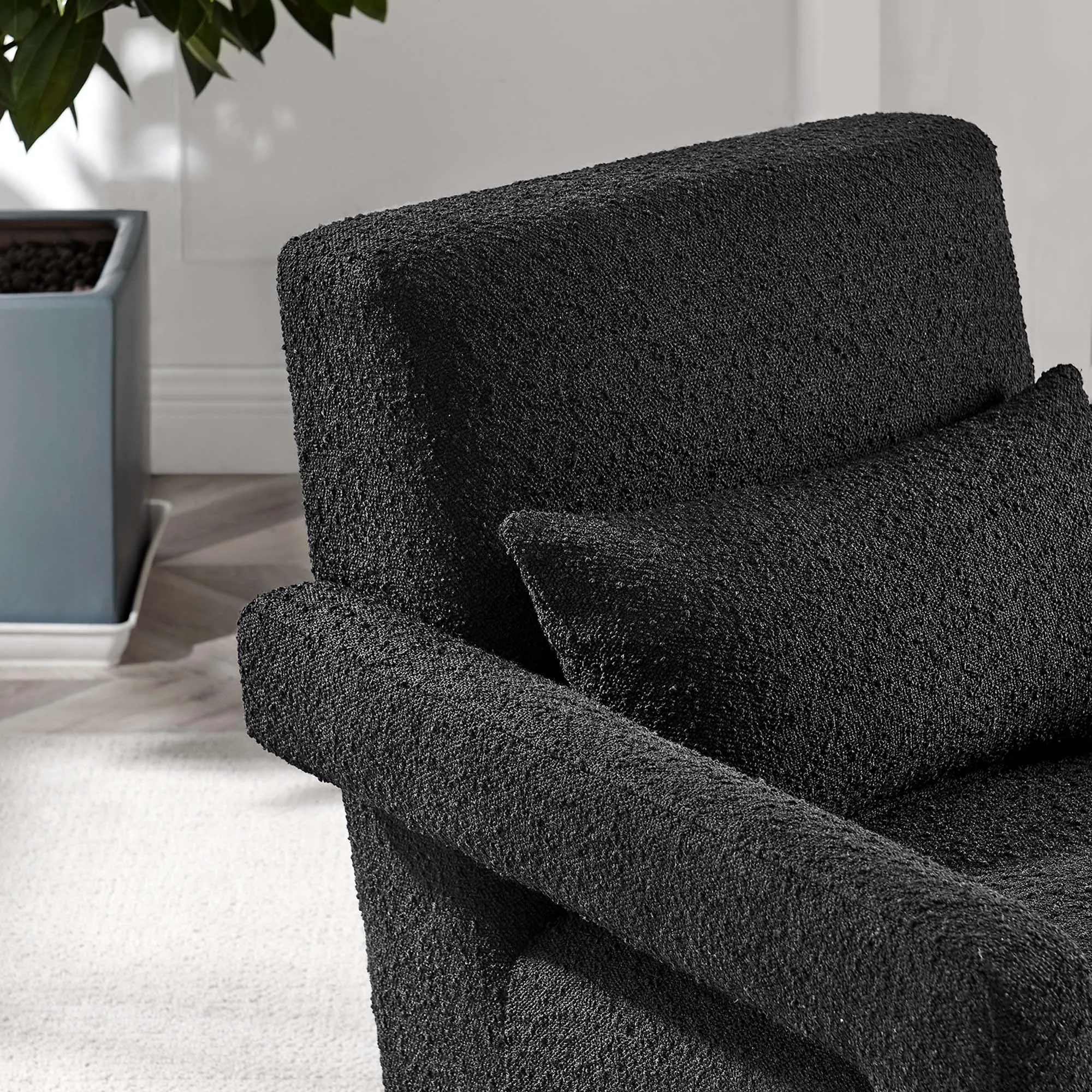 Mirage Boucle Upholstered Armchair by Modway