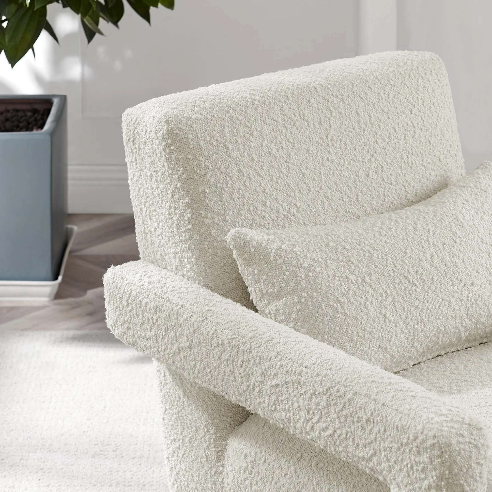 Mirage Boucle Upholstered Armchair by Modway