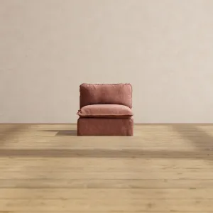 Modular Performance Armless Chair in Chestnut | Deluxe Blend
