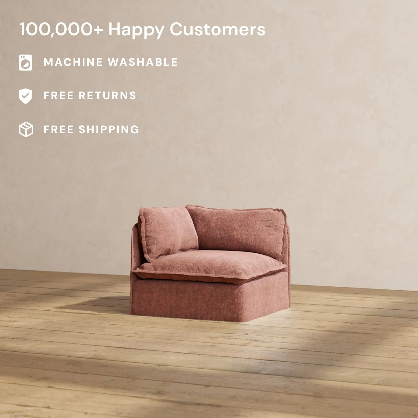 Modular Performance End Chair in Chestnut | Relaxed Blend