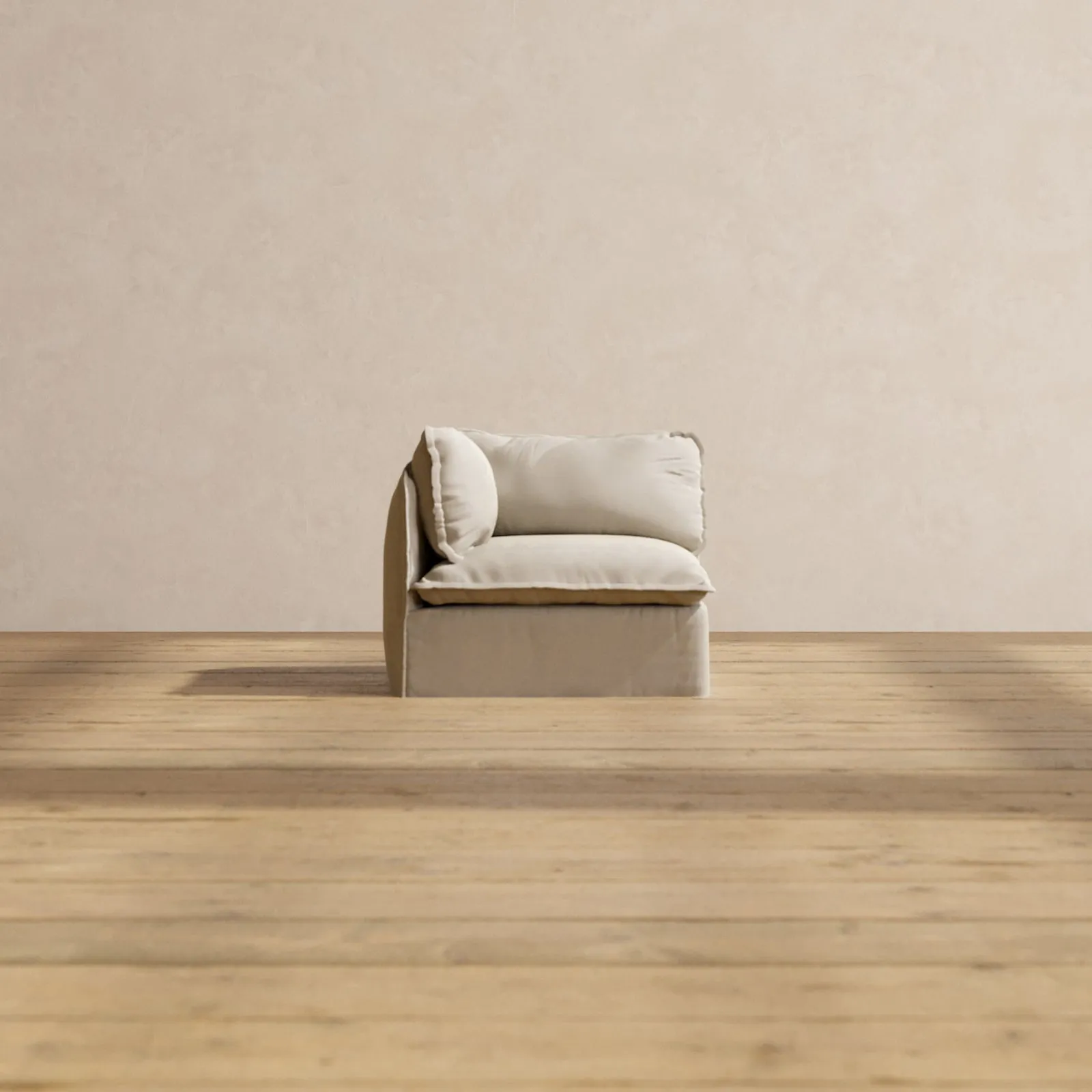 Modular Performance End Chair in Dune | Relaxed Blend