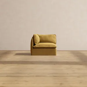 Modular Performance End Chair in Toffee | Relaxed Blend