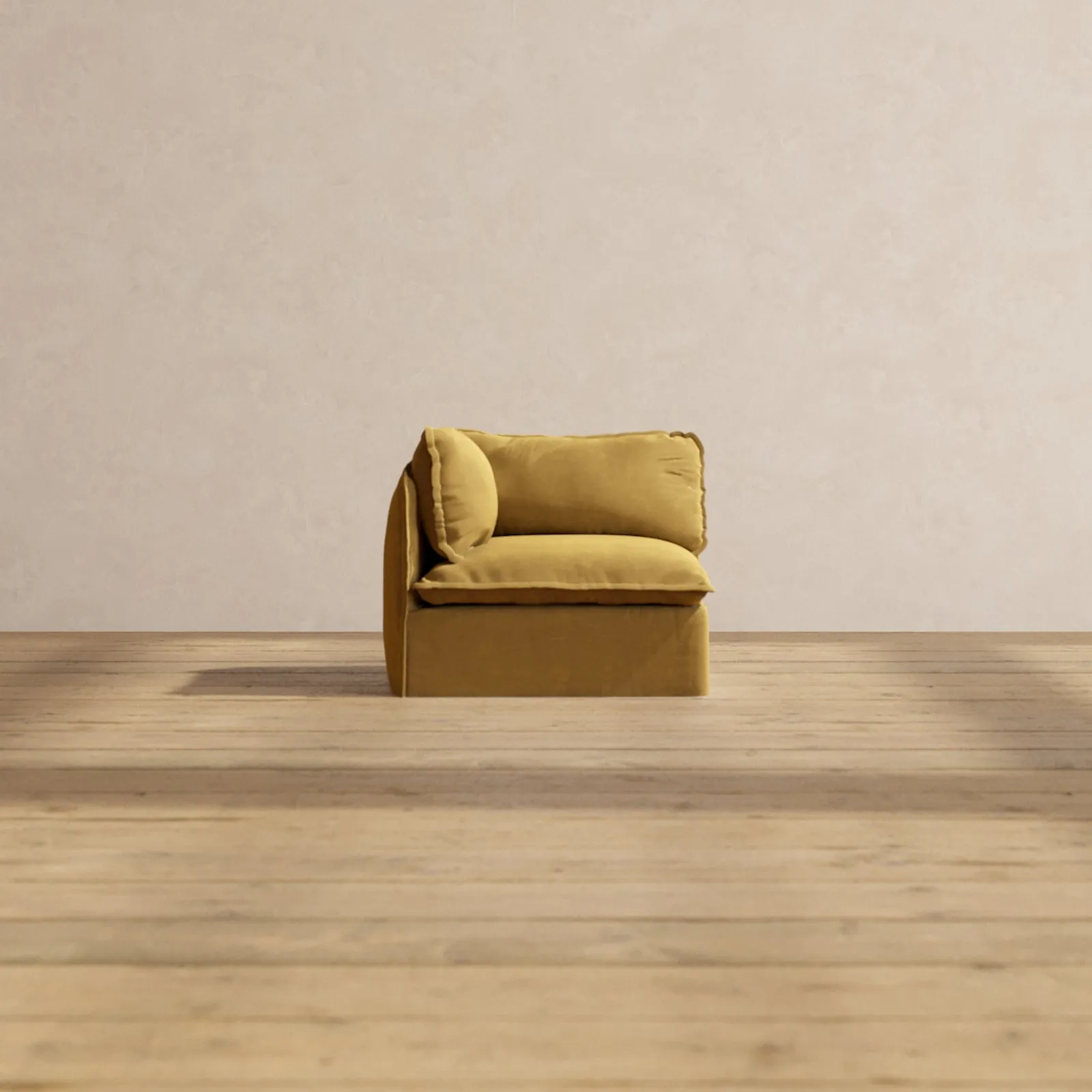 Modular Performance End Chair in Toffee | Relaxed Blend