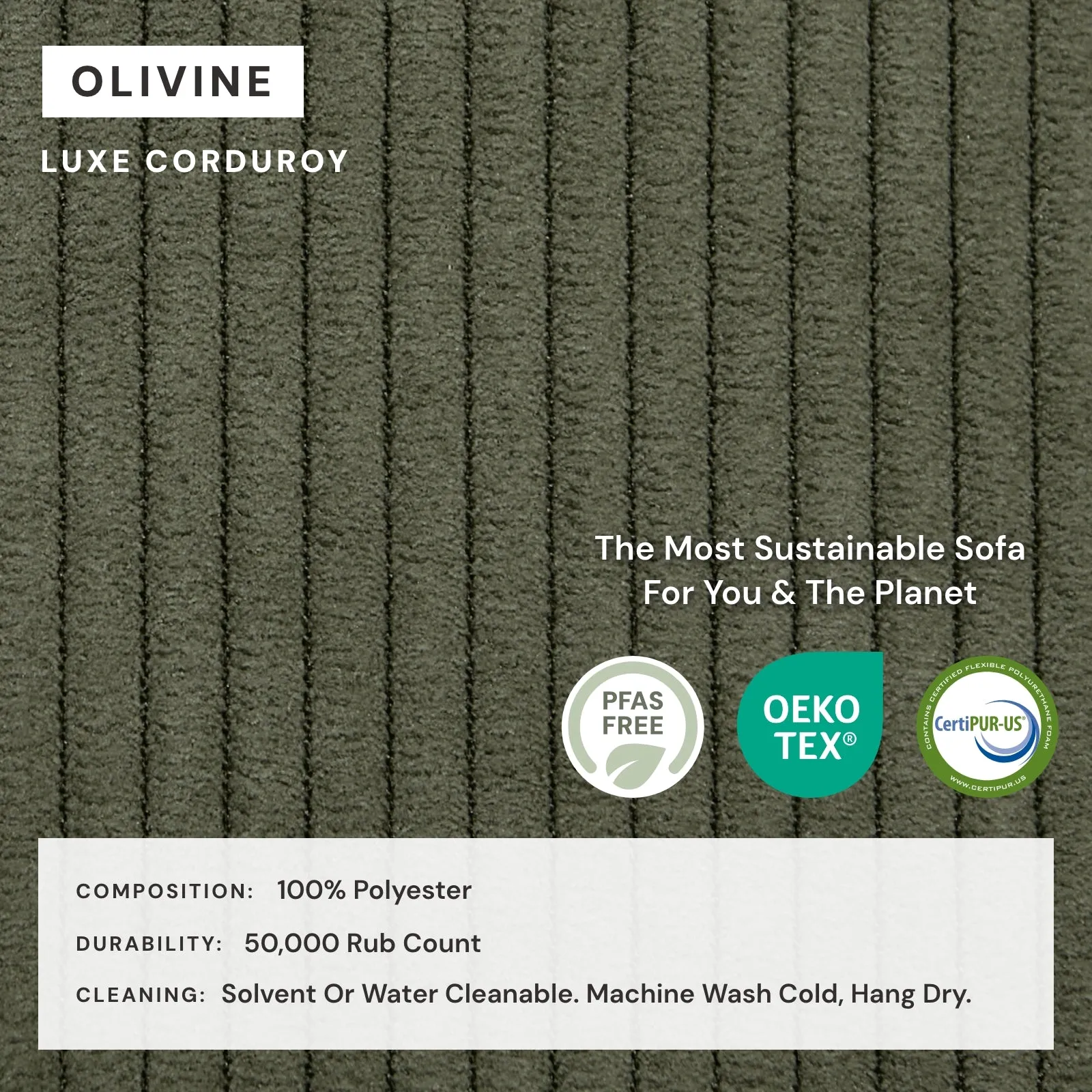 Modular Washable 3-Seater Sofa   Armchair Set in Olivine | Memorix  Seat | Contour Pillow