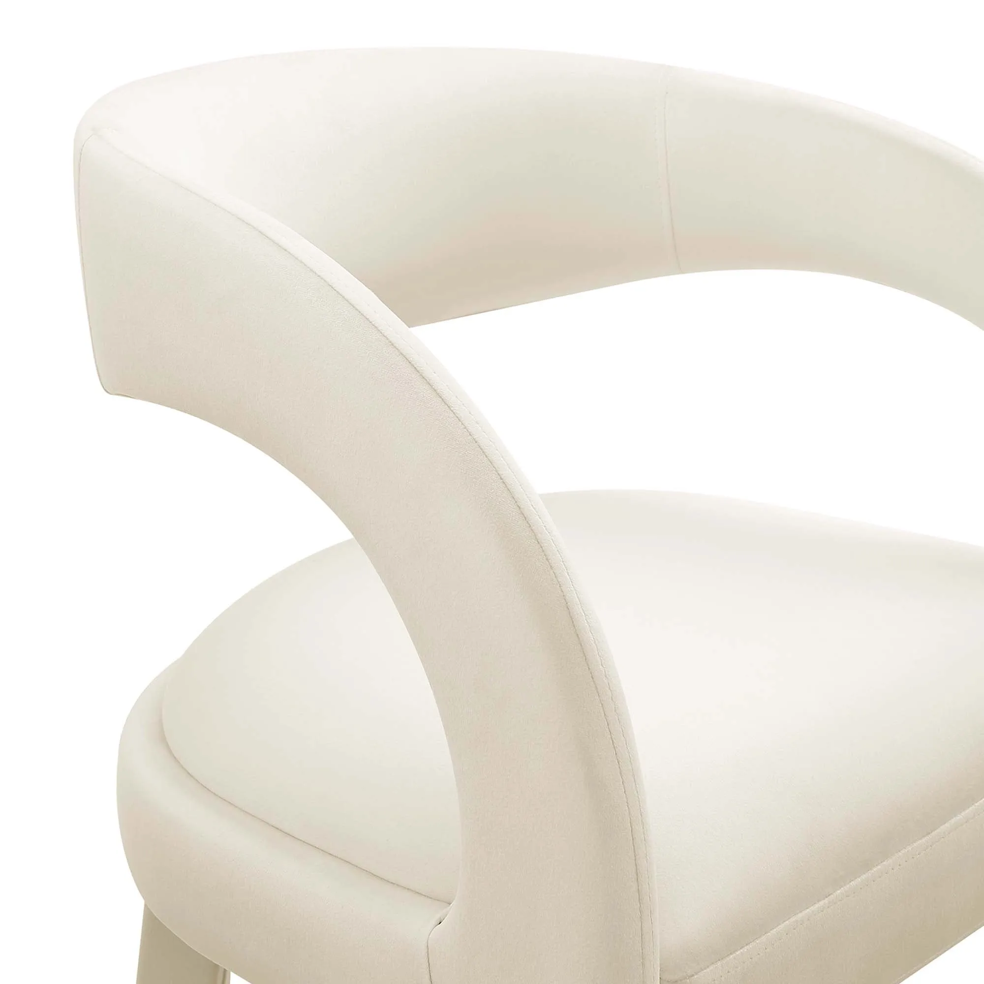 Pinnacle Performance Velvet Bar Stool Set of 2 by Modway