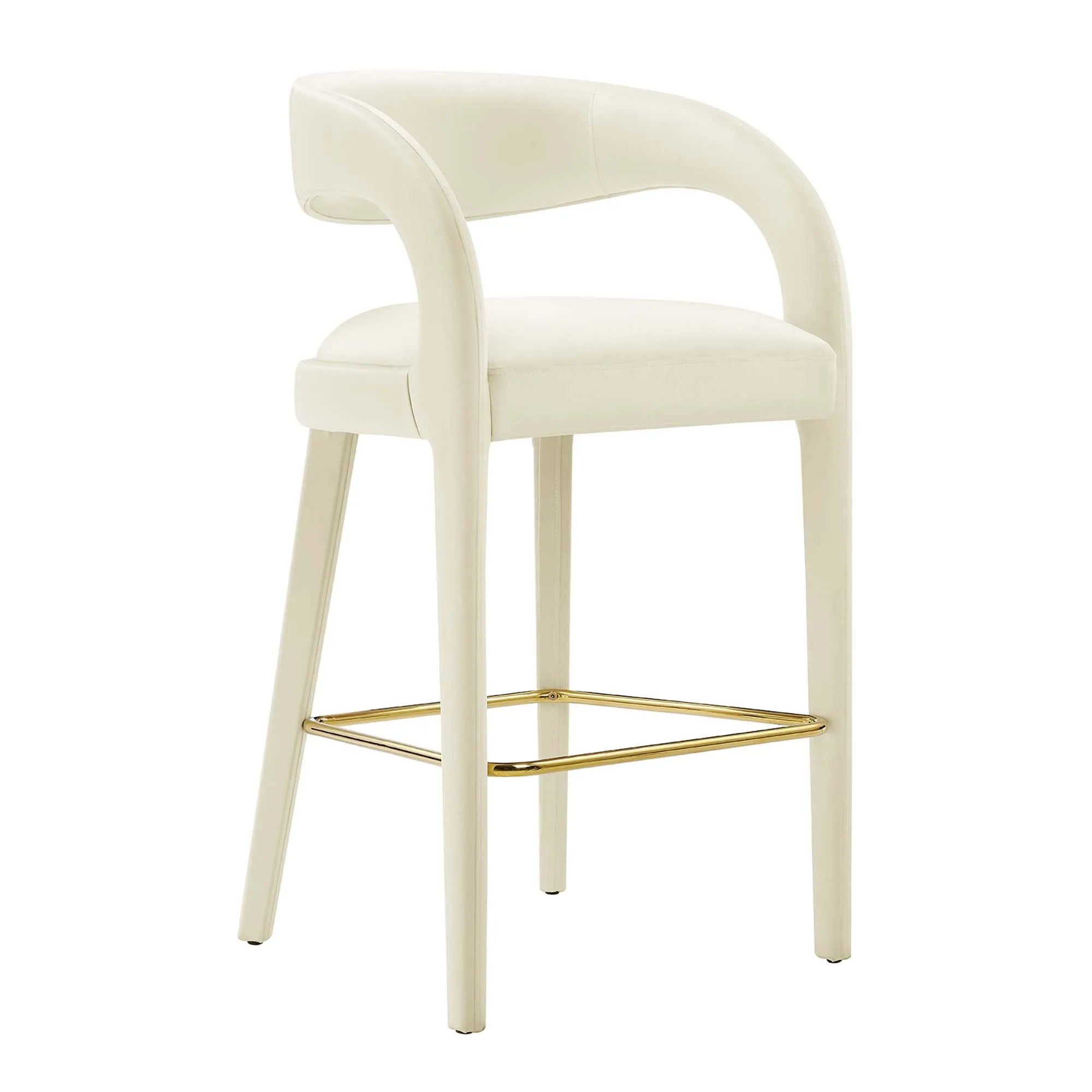 Pinnacle Performance Velvet Bar Stool Set of 2 by Modway