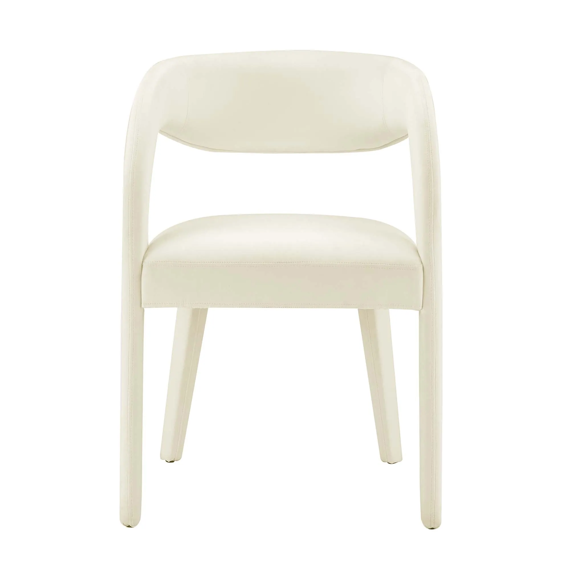 Pinnacle Performance Velvet Dining Chair Set of Two by Modway