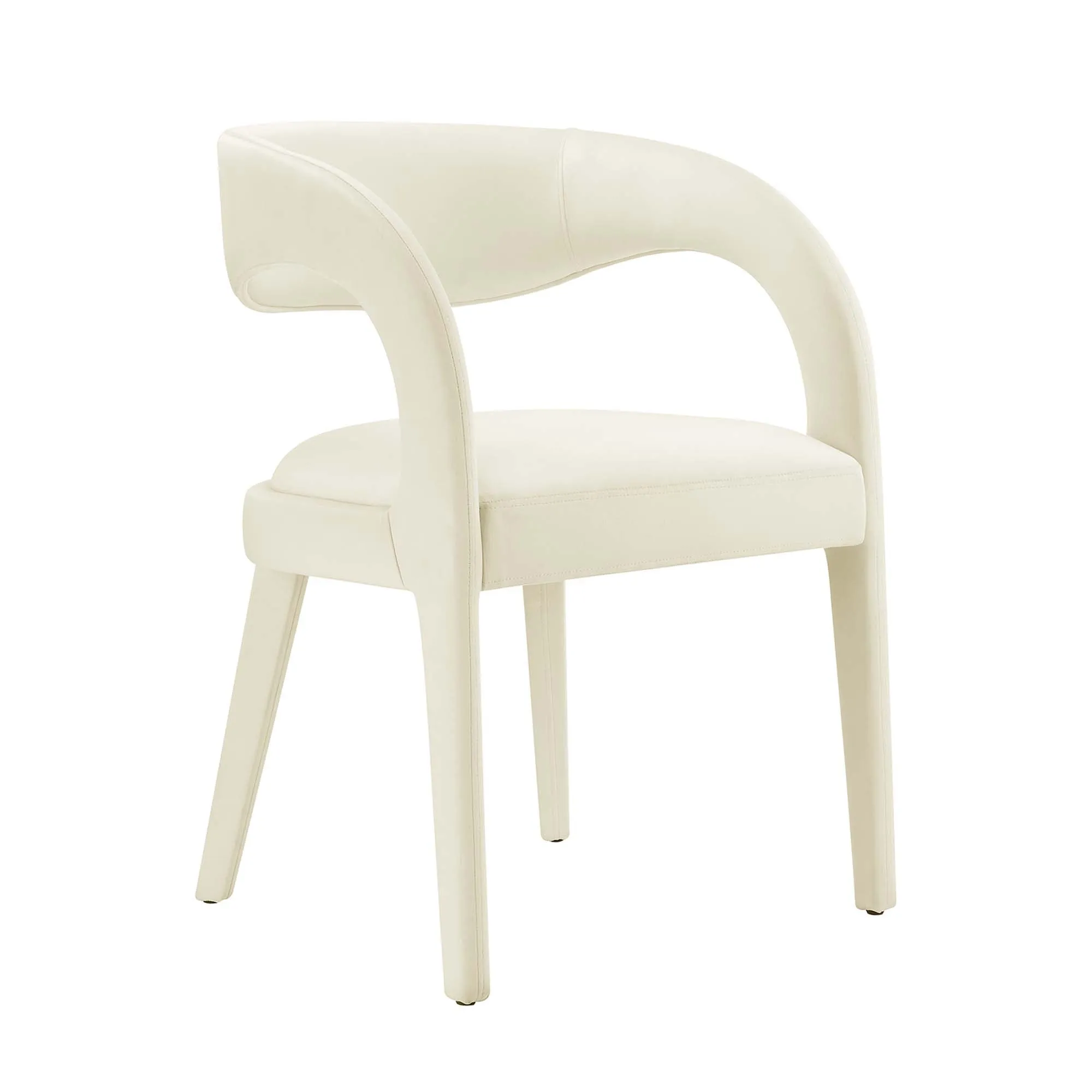 Pinnacle Performance Velvet Dining Chair Set of Two by Modway