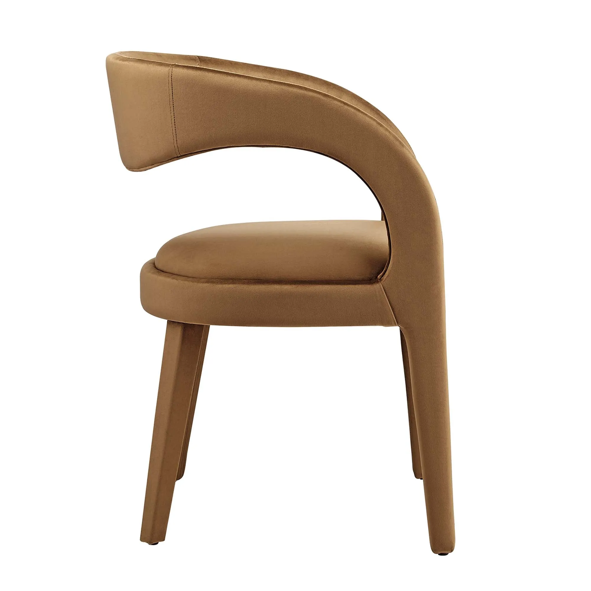 Pinnacle Performance Velvet Dining Chair Set of Two by Modway