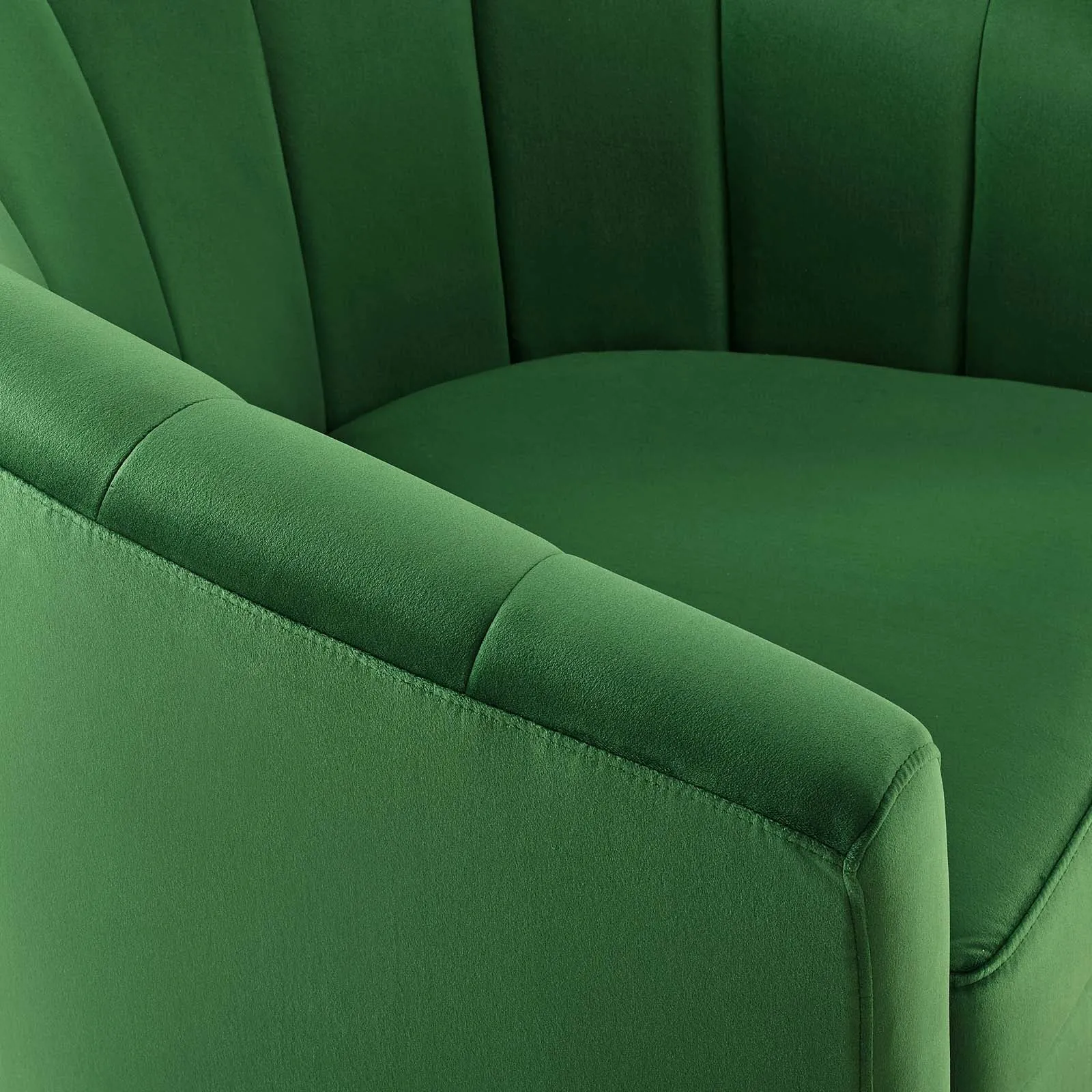 Prospect Performance Velvet Swivel Armchair by Modway