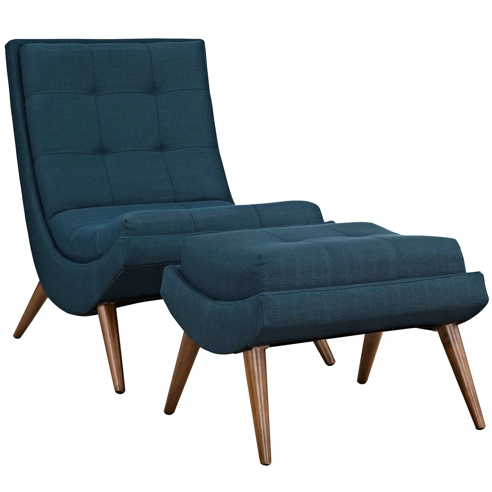 Ramp Upholstered Fabric Lounge Chair Set by Modway