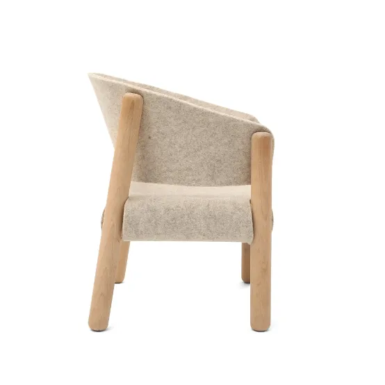 Saba Children's Chair in Beige Felt