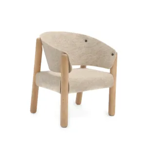 Saba Children's Chair in Beige Felt
