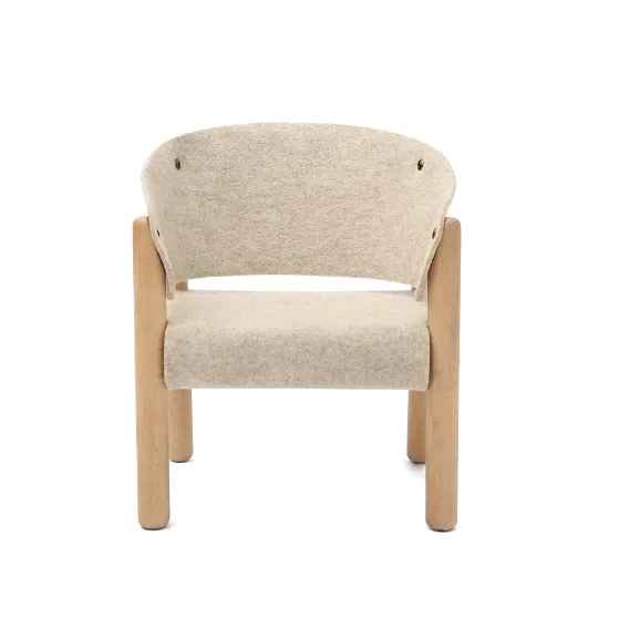 Saba Children's Chair in Beige Felt