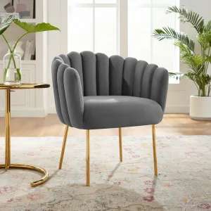 Sanna Channel Tufted Performance Velvet Armchair by Modway