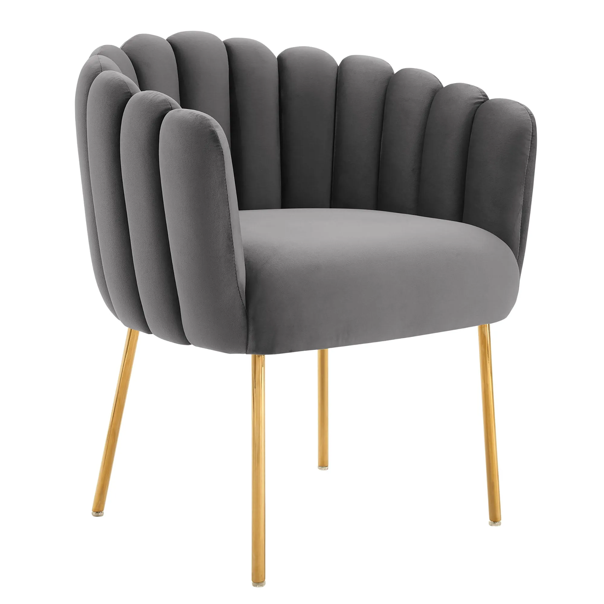 Sanna Channel Tufted Performance Velvet Armchair by Modway